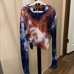 Tie-Dye Long Sleeve Top